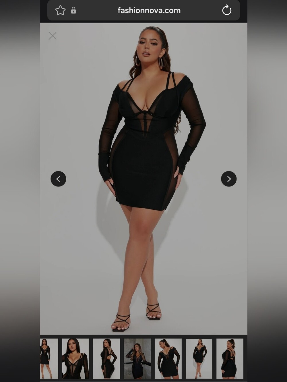 Fashion Nova Tequila Nights Bandage Mini Dress